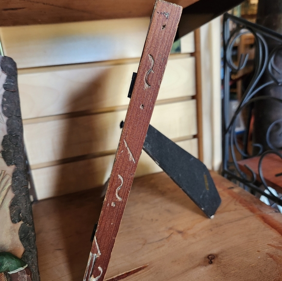 Rustic Door Photo Picture Frame Brown with Black Knob - Picture 3 of 7